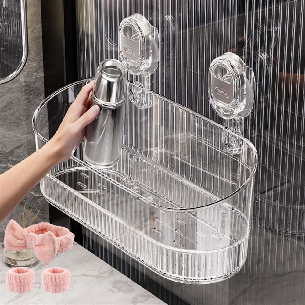 Flower Wall Panel - Rak Kamar Mandi Multifungsi dengan Suction