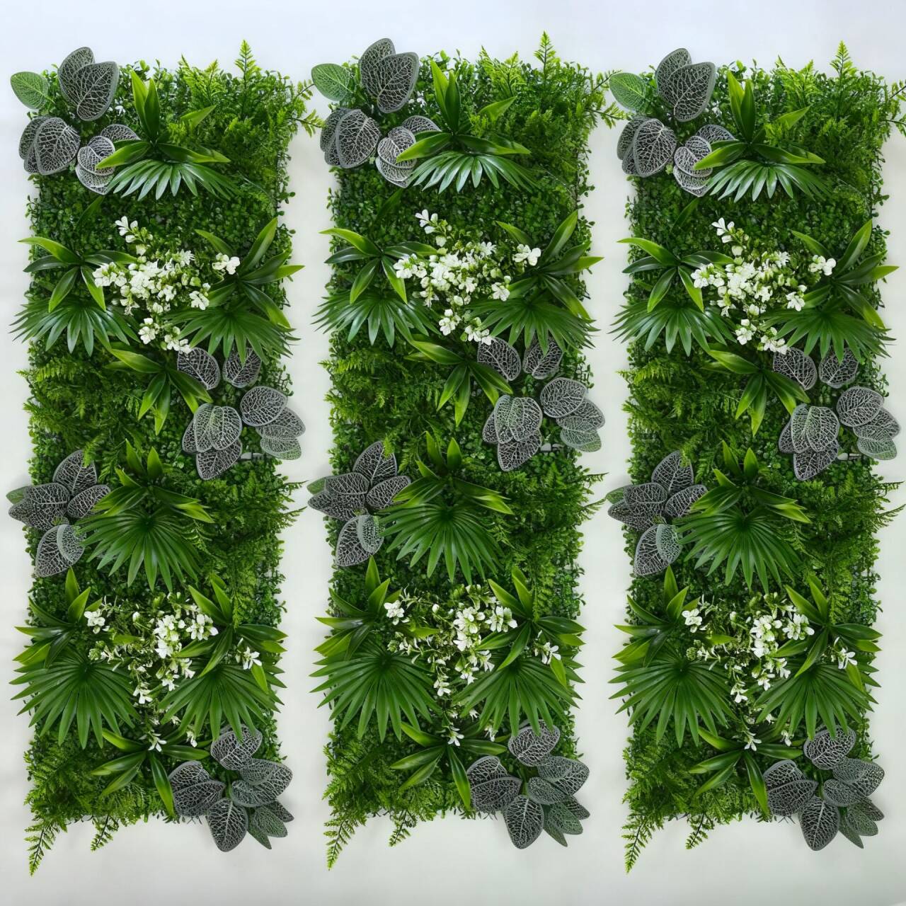Flower Wall Panel - Panel Rumput Buatan Hijau 40*120CM, Dekorasi
