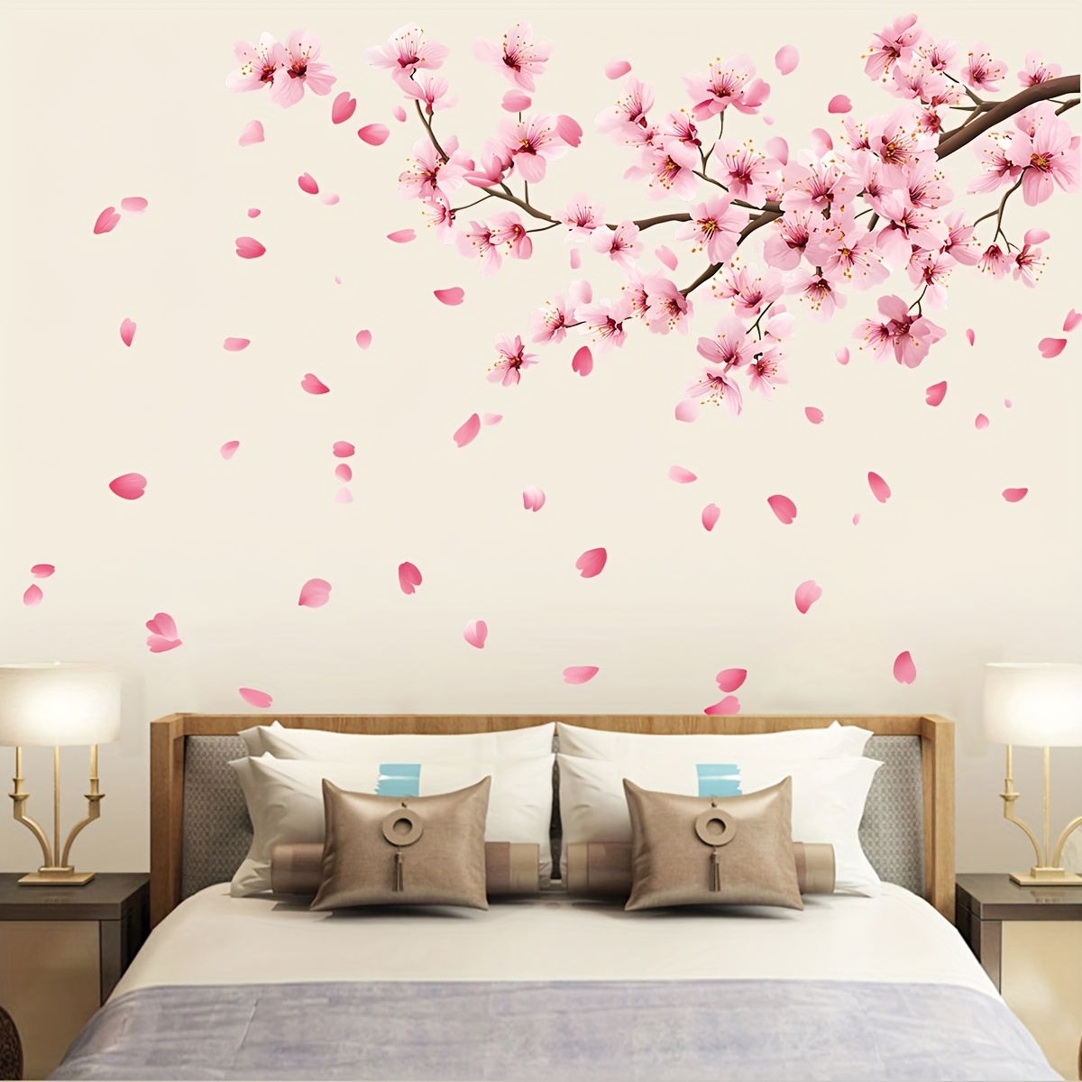 Flower Wall Panel - Stiker Dinding Pohon Sakura Besar Kamar