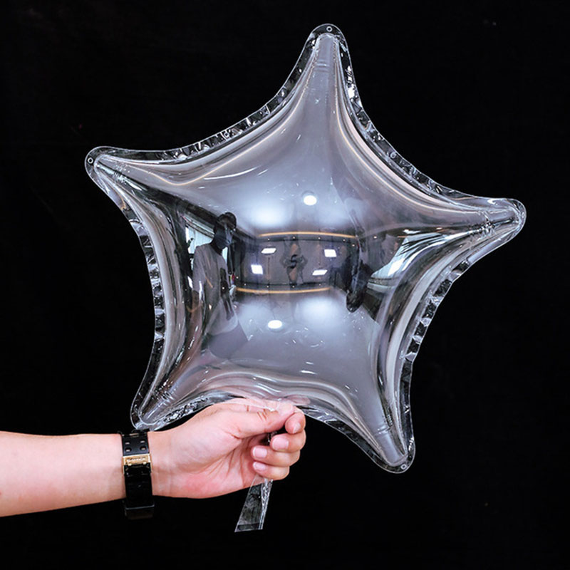 Led Balloon Light - Transparan PVC Unicorn Bintang Balon Transparan