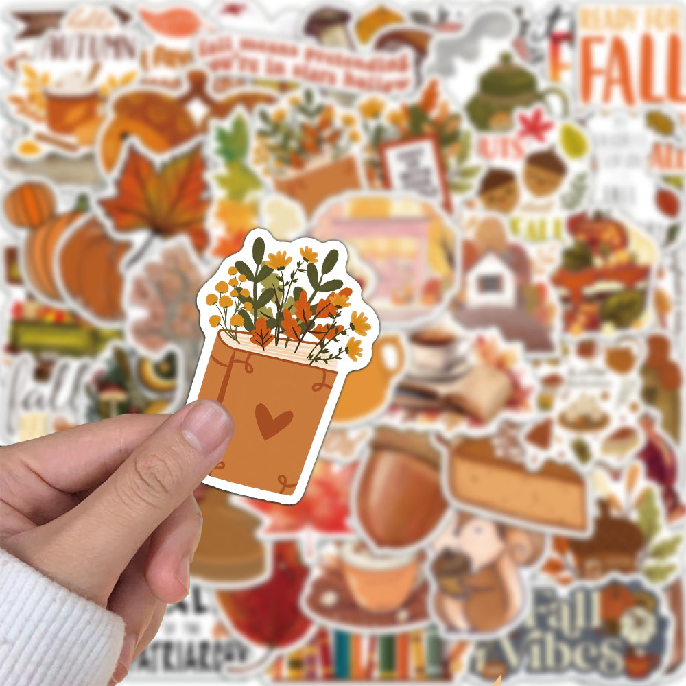 50 buah stiker ilustrasi musim - Plastic Cup 50Pcs ulasan dan harga
