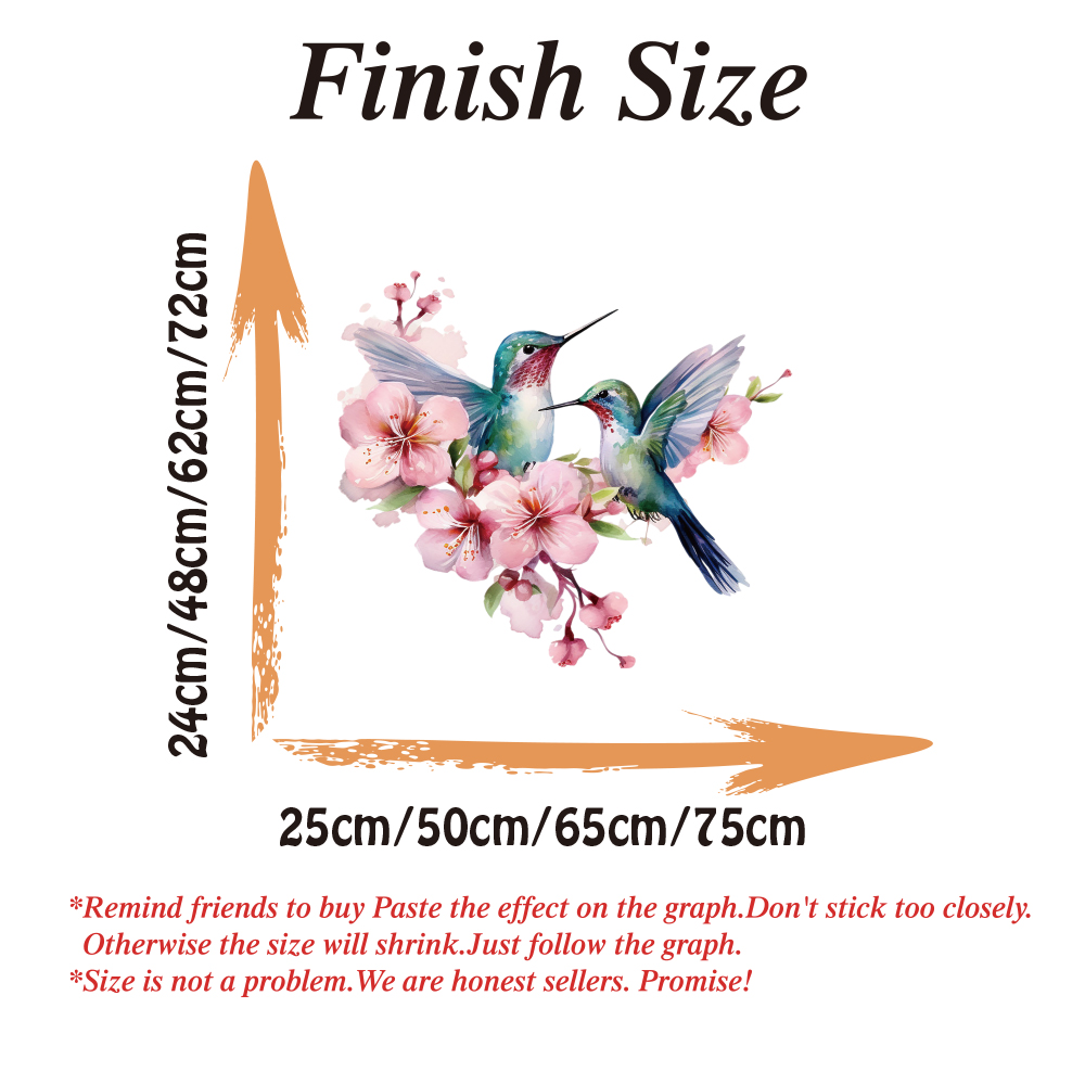Stiker Dinding Burung Kolibri  - Flower Wall Panel ulasan dan harga