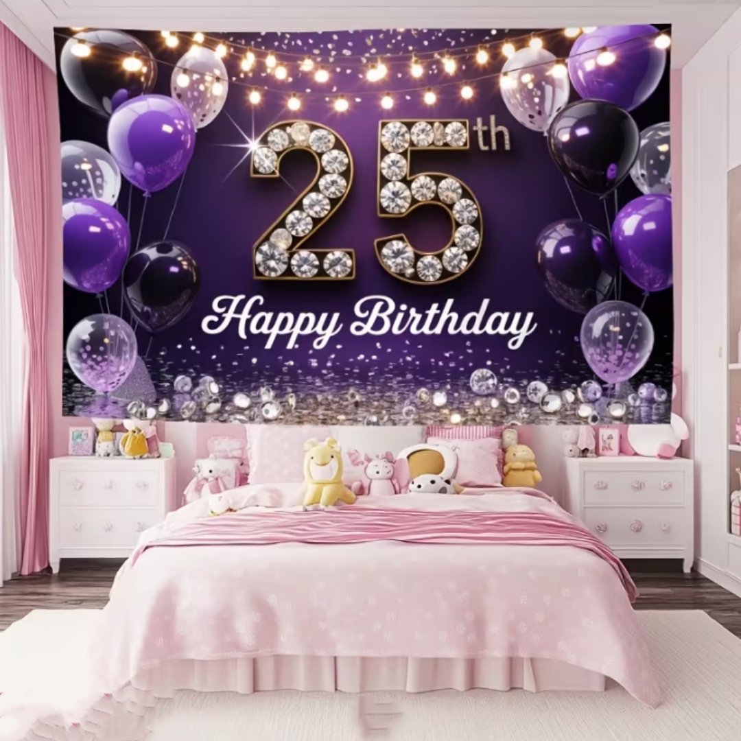 Latar Belakang Dekorasi Pesta  - Party Banner Gold ulasan dan harga