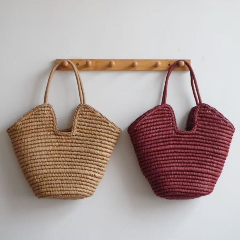 Tas Anyaman Jerami Warna Solid - Paper Straw Color ulasan dan harga