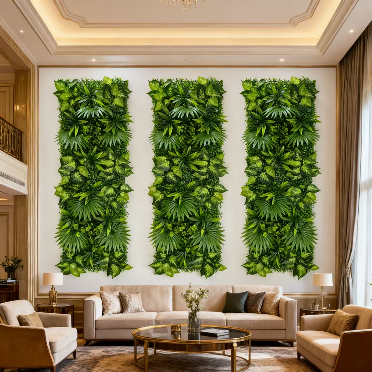 Panel Rumput Buatan Hijau 40*1 - Flower Wall Panel ulasan dan harga