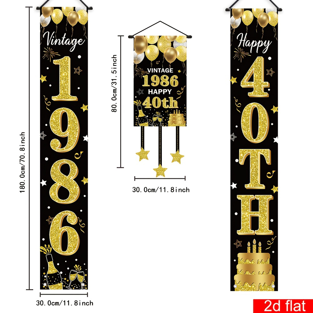 Spanduk Teras Ulang Tahun ke-4 - Party Banner Gold ulasan dan harga