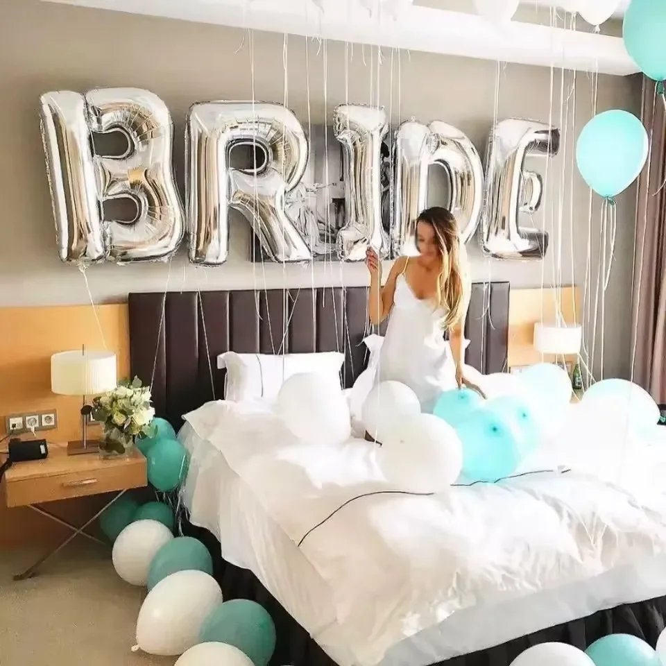 5pcs Dekorasi Bridal Shower Wa - Party Banner Gold ulasan dan harga
