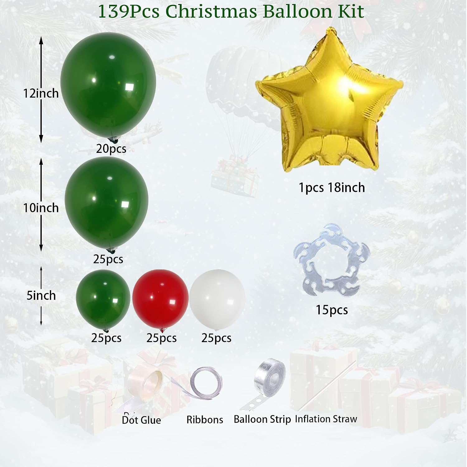 PartyXpress, 139 buah, Set Dek - Balloon Arch Kit ulasan dan harga