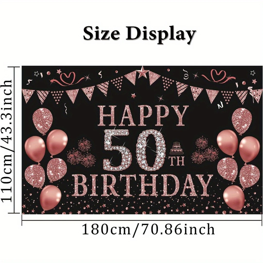 Dekorasi Ulang Tahun wanita, b - Party Banner Gold ulasan dan harga